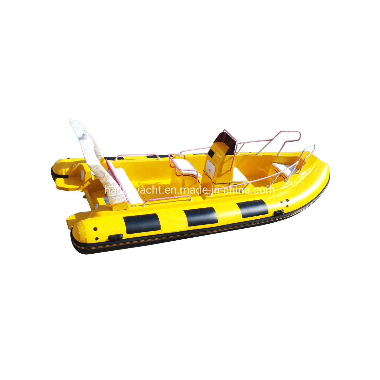 5.8m/ 19 Feet PVC/Hypalon Rib Boat/Power Boat/Motor Boat/Fishing Boat/Speed Boat with Center Console Boat Rib580 Inflatable Boat