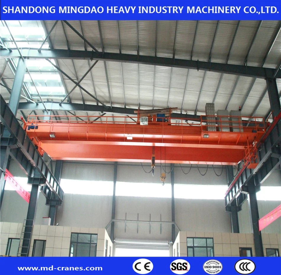 Fem Standard 5t 10t 20t 50t Wireless Remote Control Heavy Dutry Industrial Double Girder Trolley Hook Overhead Crane