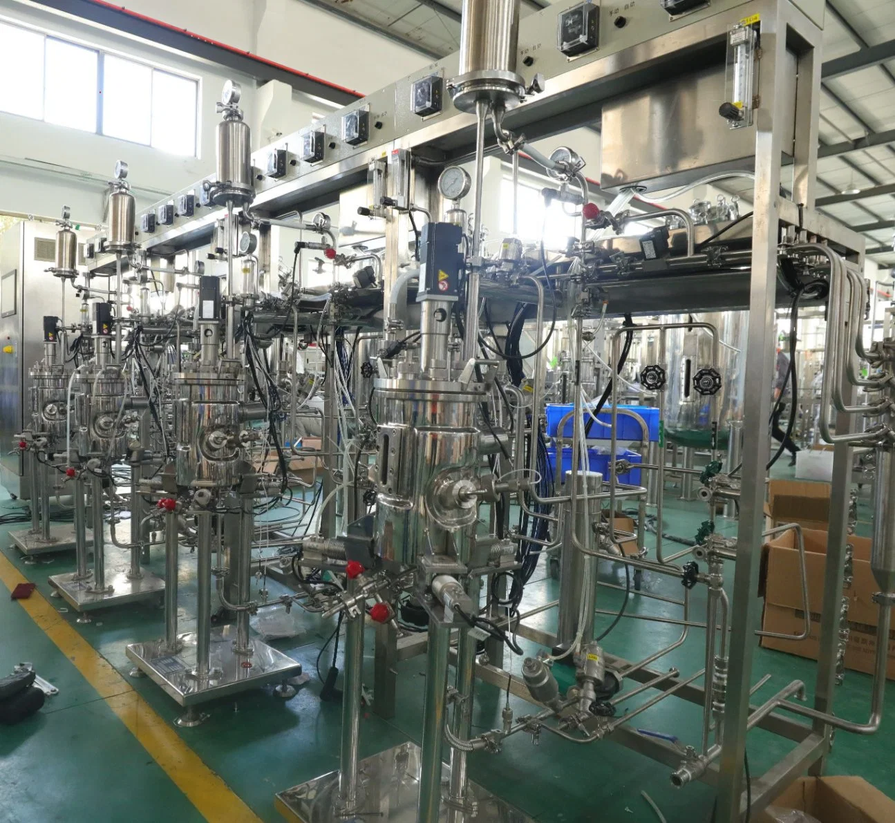 10-100000L Automatic Sterilization Cover Lifter Airlift/Electric Lift Stainless Steel Bacteria Culture Lab Pharmaceutical Machine