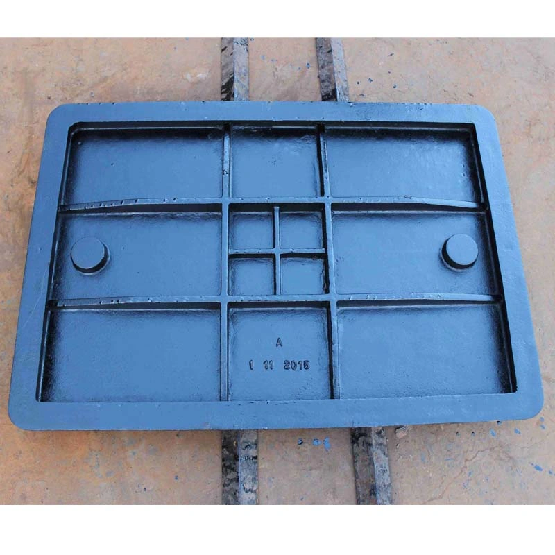 OEM/ODM Ductile Iron Sand Casting Bitumen Square Rectangular Manhole Cover Drain Cover