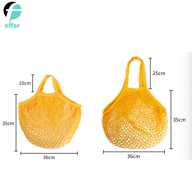 Ecology Reusable Cotton Mesh Grocery Bags Cotton String Bags Net Shopping Bags Mesh Bags
