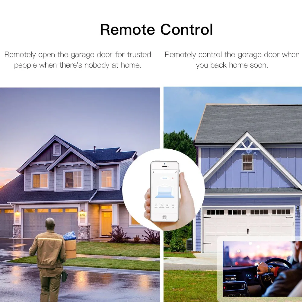 APLICAÇÃO para smartphone com telecomando Smart Garage Dooropener Controller Remote Security Monitor Controlo de voz Amazon Alexa acho Google Home