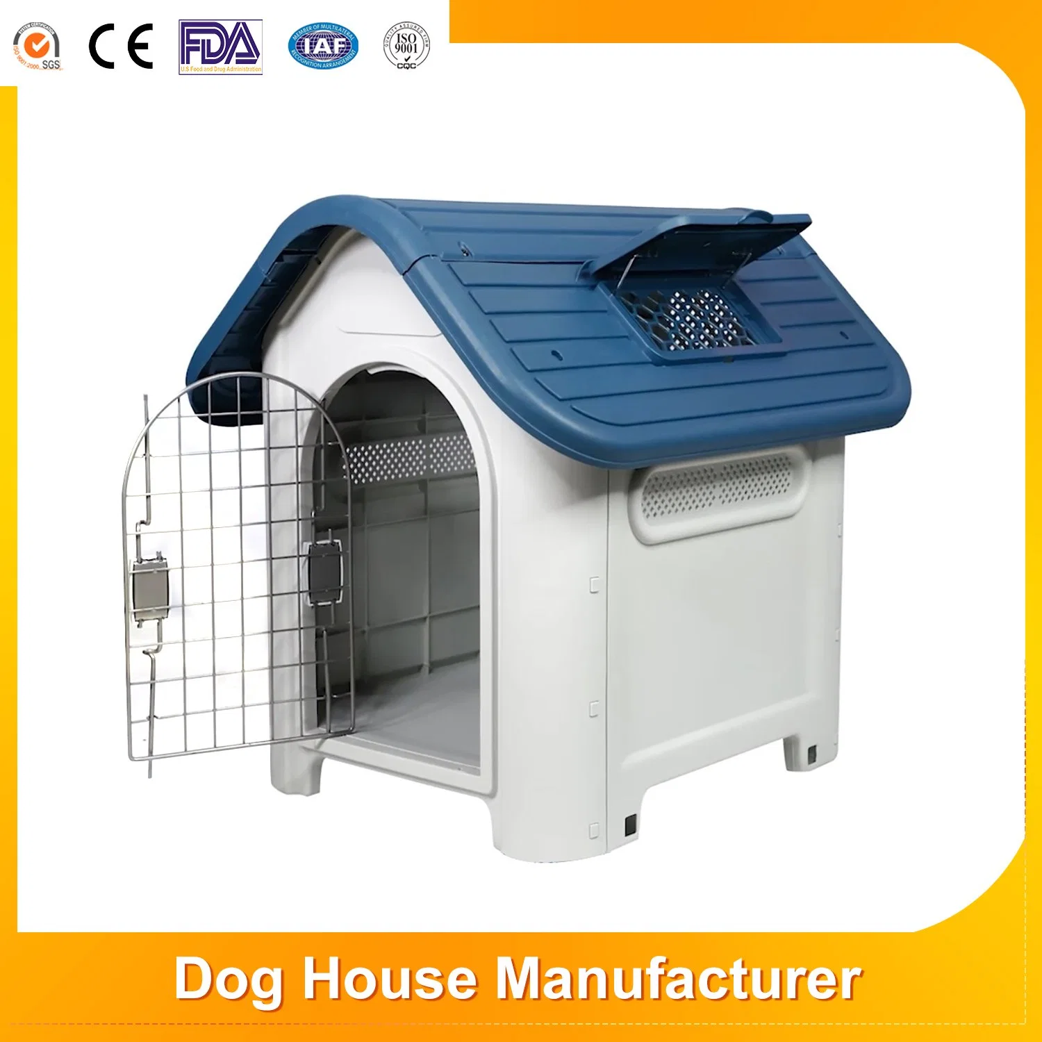 Hot belling Outdoor/Indior Removable Dog Kennel Weather Weather Weather Cage Home الأثاث بيت بلاستيكي للحيوانات الأليفة للبيع