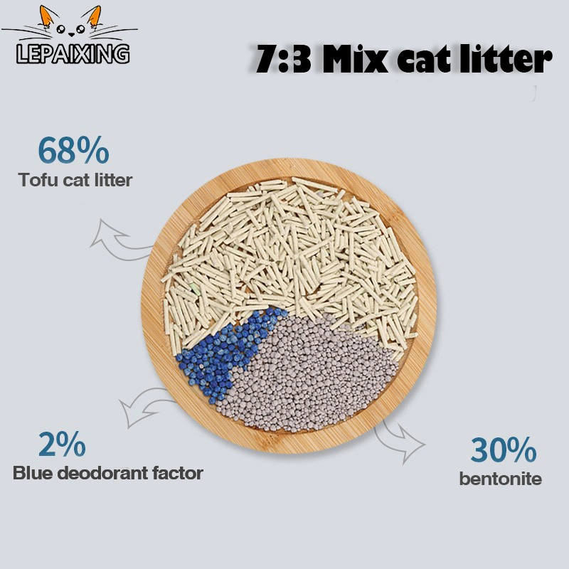 Superior Grade Pea Husk Bentonite Clay Mixed Green Tea Tofu Cat Litter Special for Kitty