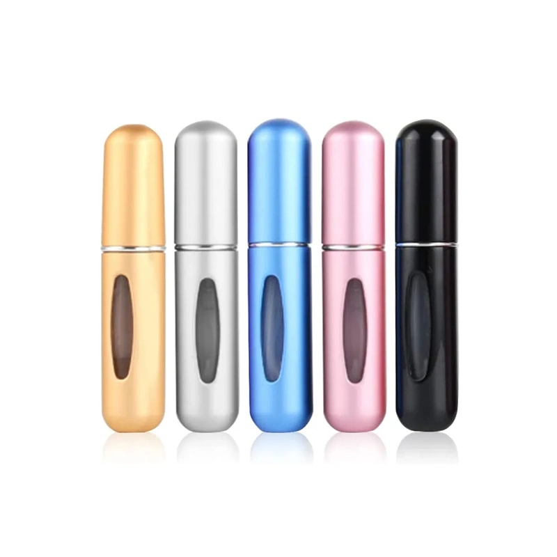 Wholesale/Supplier Small 5ml 6ml 8ml Aluminium Perfume Spray Bottle Pocket Portable Atomizer Vial