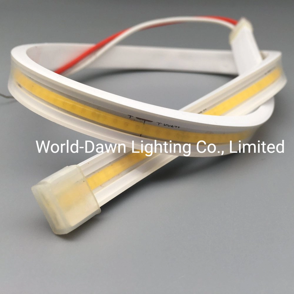 New COB Low Voltage CRI80 90-100lm/W W/Ww Cheap Price IP20 20V 9-11W/M LED Flexible Rope Strip Light