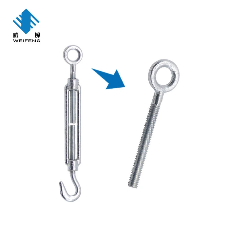 Turn Buckle Industrial Weifeng Bulk Packing Hook and Eye Forged DIN1480