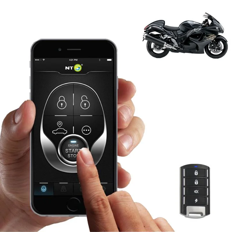 Real-Time Locating Engine Start Stop Motorcycle GPS Tracker Alarm System