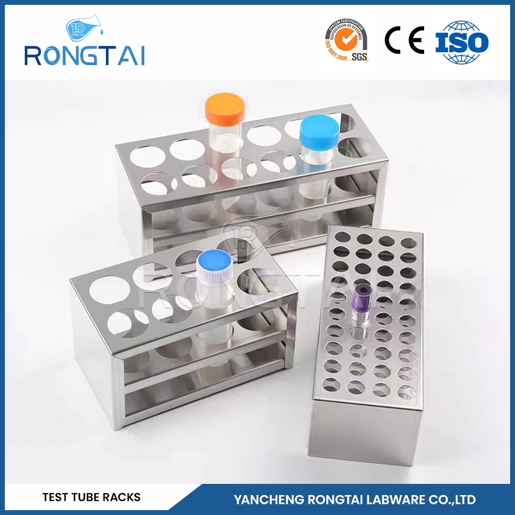 Rongtai a Test Tube Holder Manufacturing 6*15 Holes Test Tube Holder 15 mm China ABS Material Test Tube Stand in Chemistry Lab