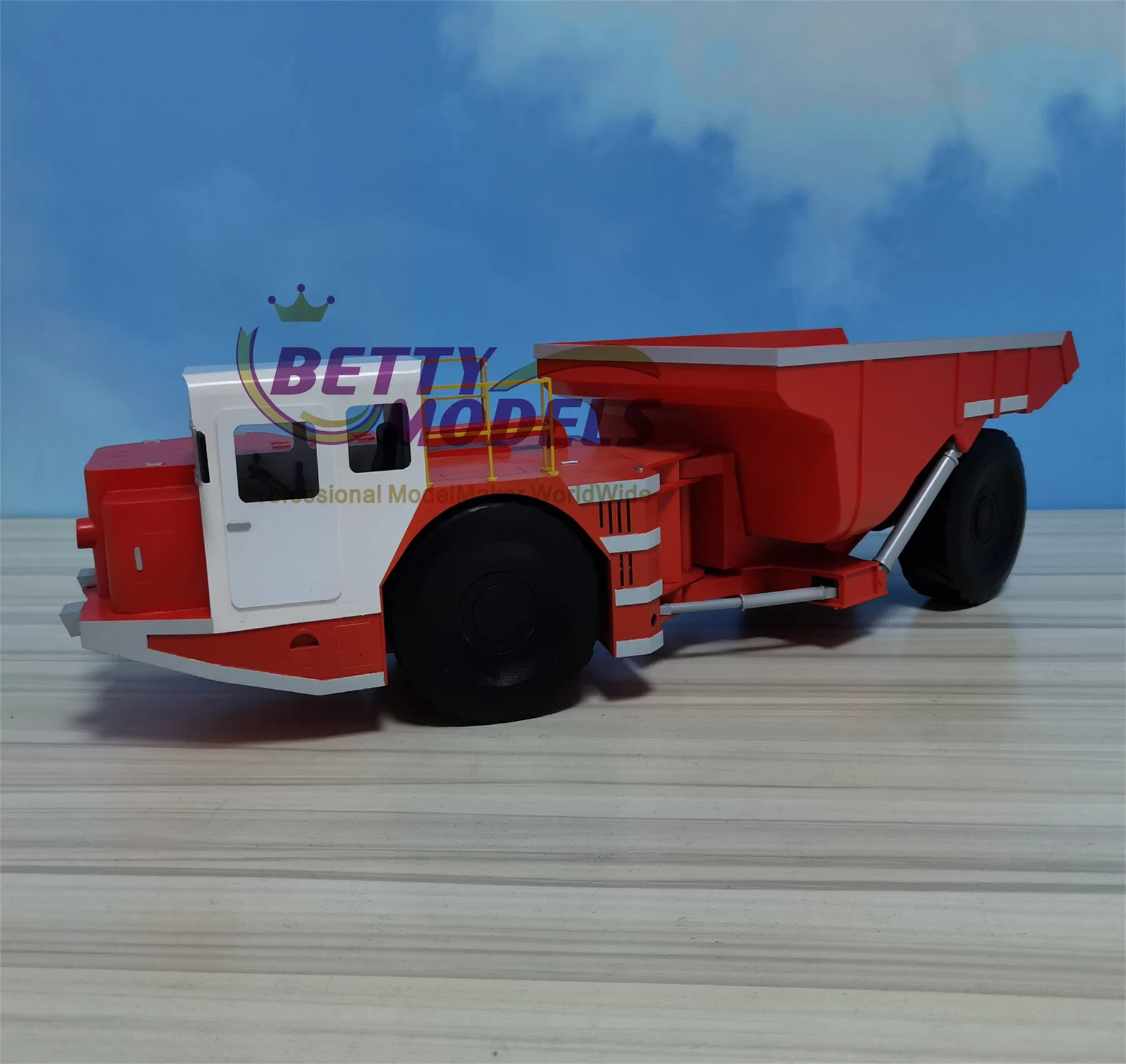 Modelo de regalo de vehículo de camión de pintura hecho a mano