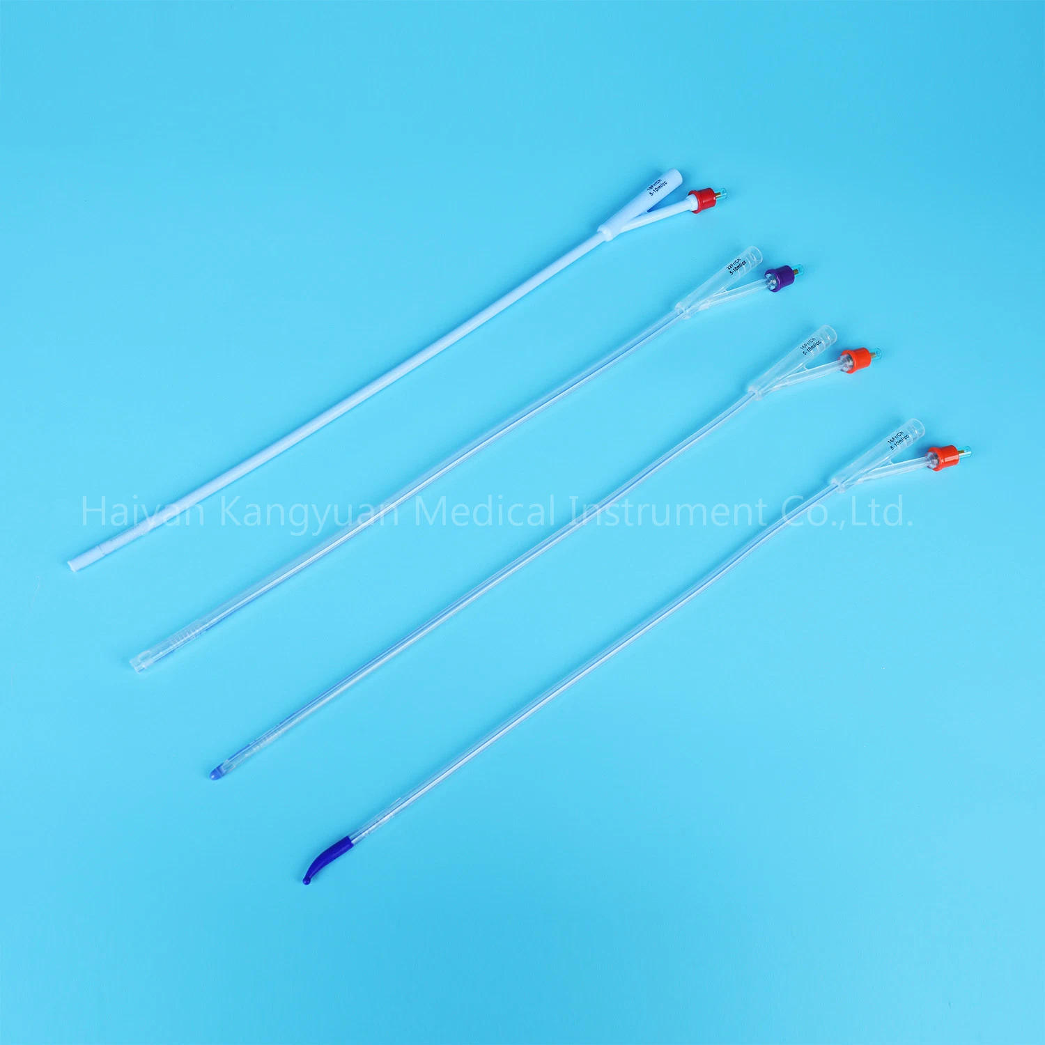 Silicone Urinary Catheter with Unibal Integrated Flat Balloon Tiemann Tip, Open Tip, Round Tip, 2 Way Uretheral or Suprapubic Use China Factory Integral Balloon