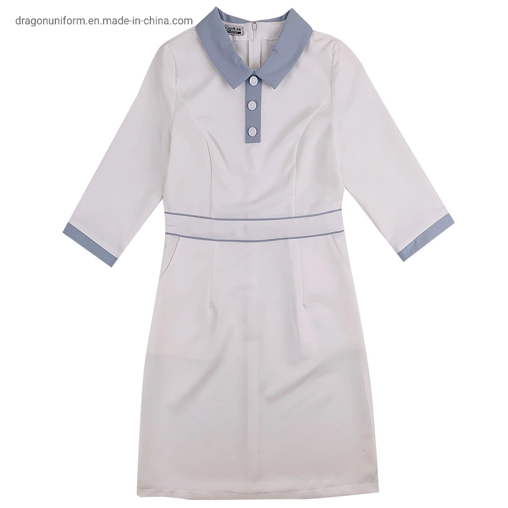 Aatcc 76 Women Nurse Dress Doctor Work Scrubs Uniforms Hospital Staff Clothes for Hospital