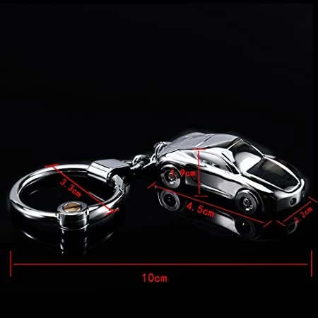 Hot Sale Fashion Design Promotion Gift Plated Toy Car Mini Car Plated LED Flash Quality Keychain