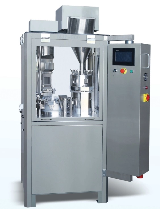 Machine de remplissage automatique de capsules en gélatine dure vides de taille 00 pour poudre pharmaceutique à grande vitesse et petite échelle entièrement automatique.