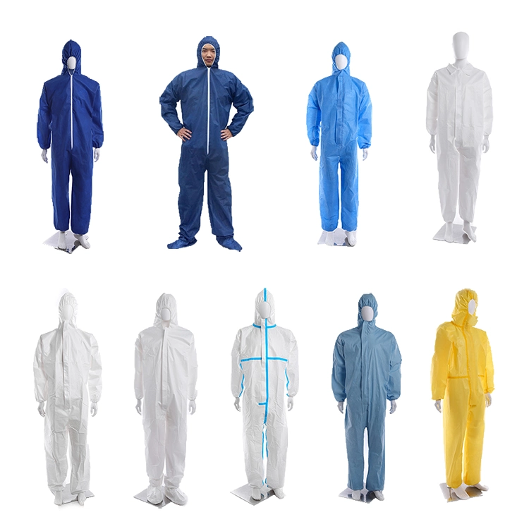 Customized Disposable with Hood Waterproof Sf Coverall