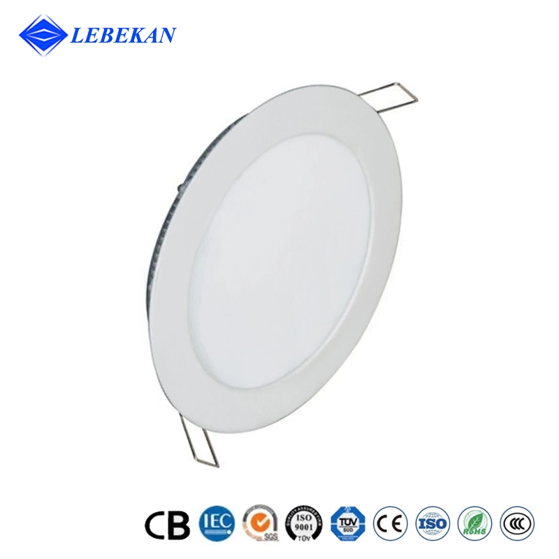 6cm 6W para empotrar redonda de 9W 12W panel LED Downlights de techo