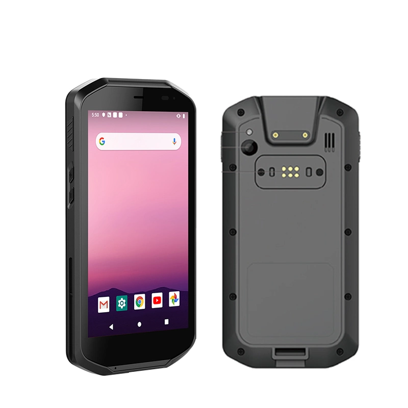 Alto rendimiento 4G Android 9.0 4 pulgadas pantalla táctil portátil NFC Android Zebra escáner de códigos de barras PDA (HQ51)