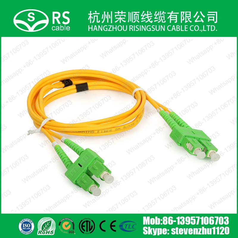 Fiber Optic Cable Patch Cord with Sc/FC/LC/St/E2000/Mu/MTRJ Connector