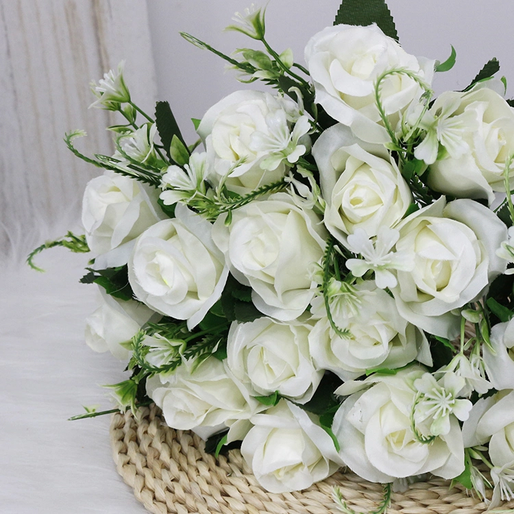 Amazon Wedding Rose fleurs bouquets OEM/ODM Service fleurs artificielles Grossiste Fleurs artificielles de haute qualité