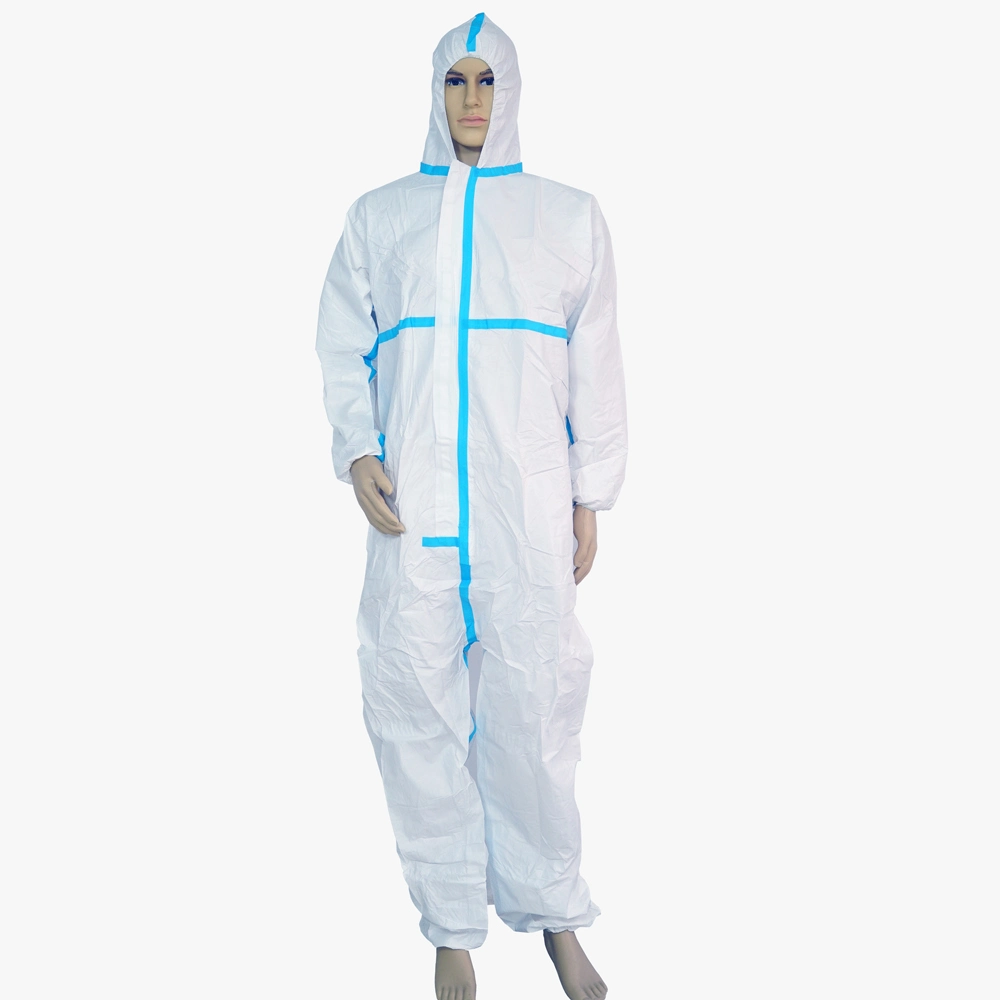 Disposable Coverall Hooded Sterilization Full Body Protection Clothing