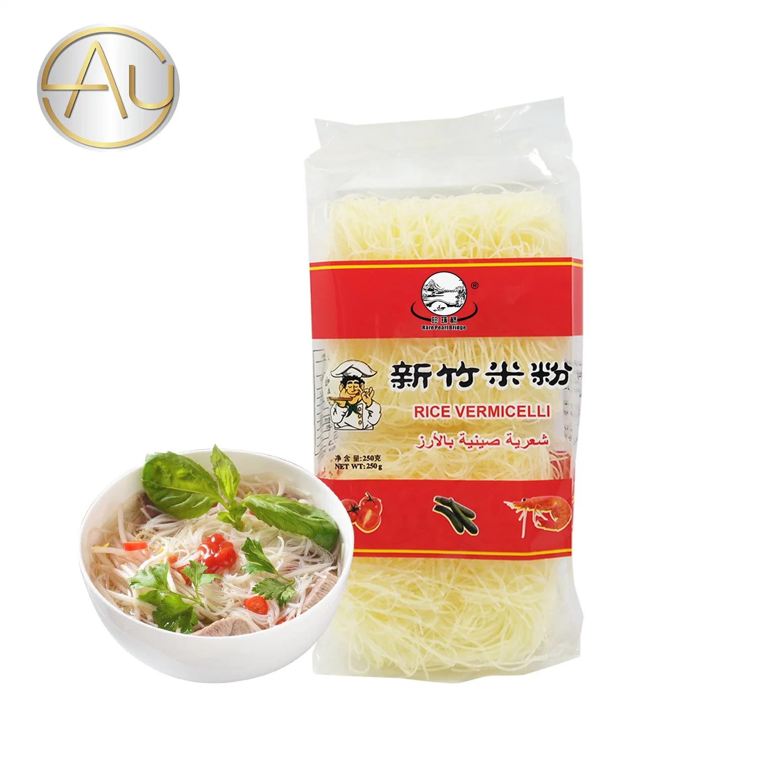 250g BRC secado al por mayor cereales de desayuno arroz Palo Xinzhu arroz Vermicelli