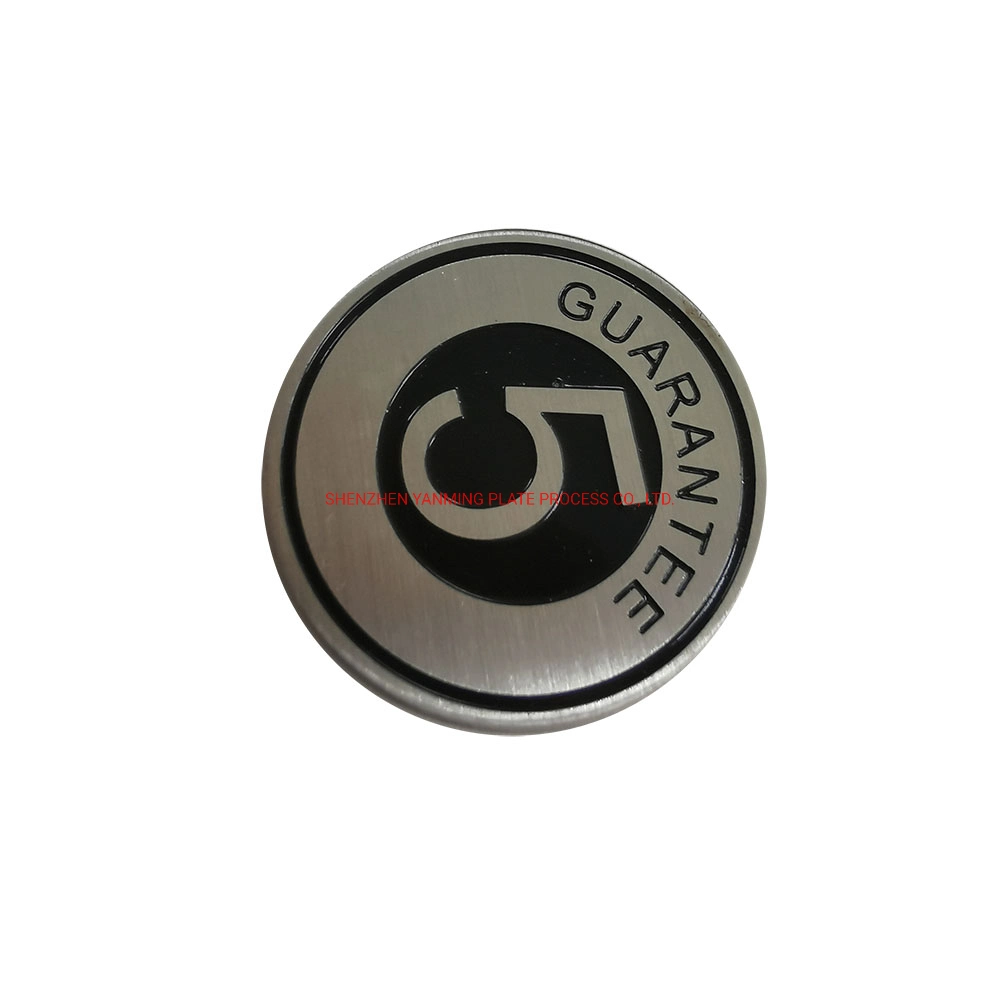 Round Digital Metal Glossy Silk Screen Nameplate