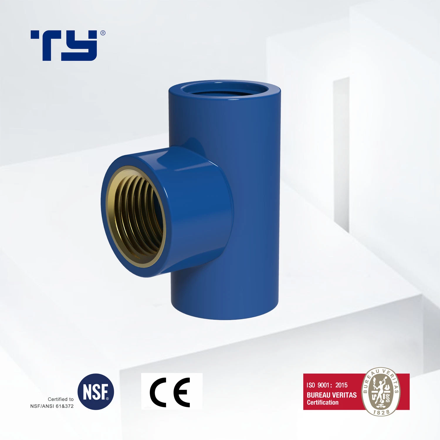 Socket Brass of PVC Plastic Pressure Pipe Fittings BS En 10026-2 Standard with Ce Certificated Ty Dosen Lesson OEM