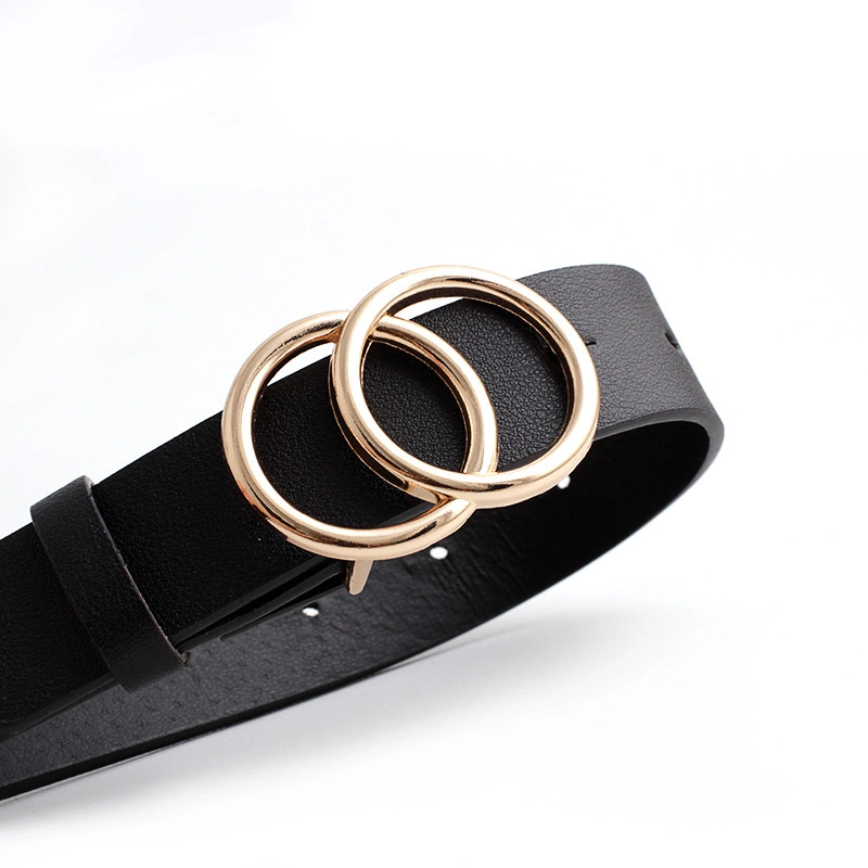 New European and American Round Buckle Belt Women Casual Belt Ladies Jeans Belt Fashion Dress Belt Wholesale/Supplier