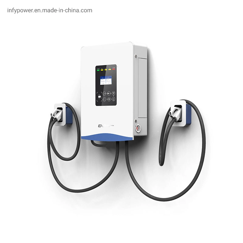 O pagamento com cartão de aplicativos móveis Infypower tipo AC2 22KW DC Fast 60kw caixa carregador EV Ocpp 1.6J IP55