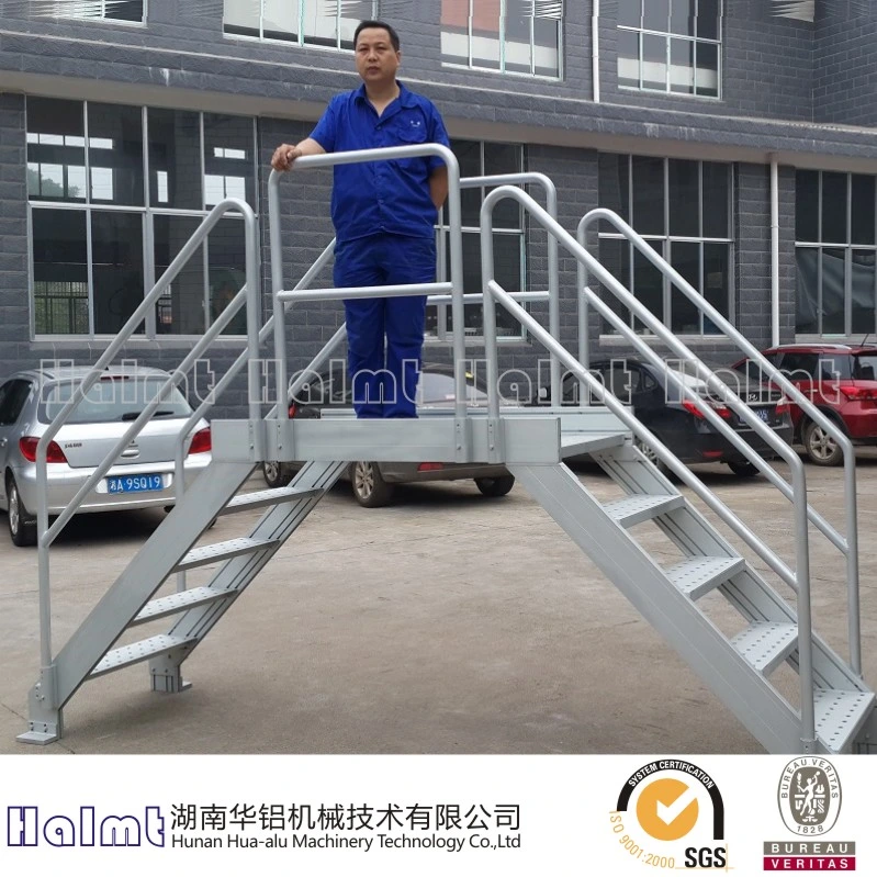 Aluminum Work Platform Bridging Steps Ladder