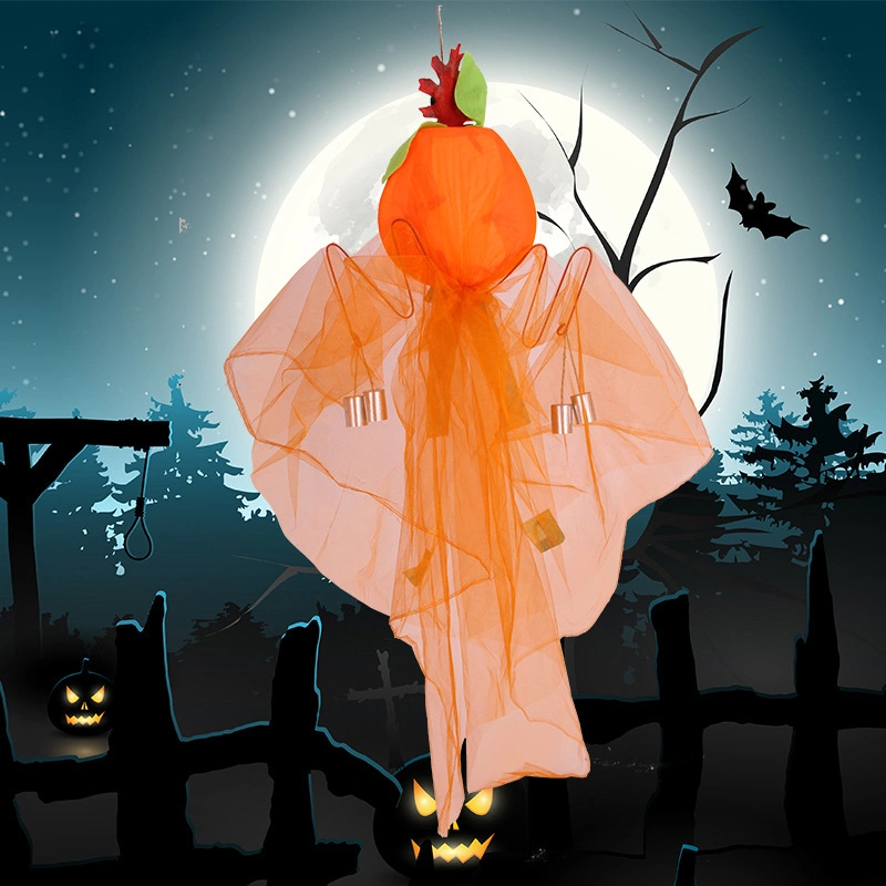 Pumpkin Ghost Wind Chimes Hotel Facade Haunted House Decoration for Halloween