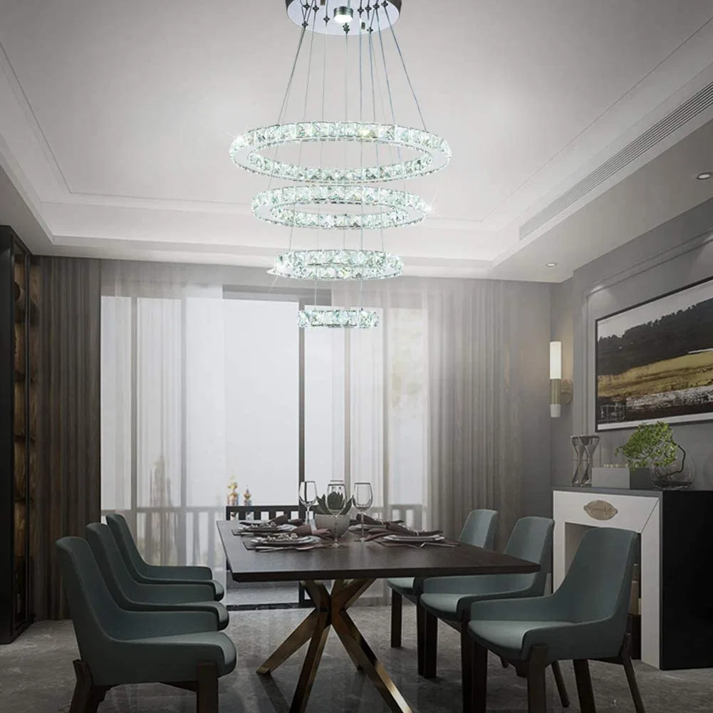 LED Chandeliers 3 Rings LED Ceiling Lighting Pendant Light for Bedroom