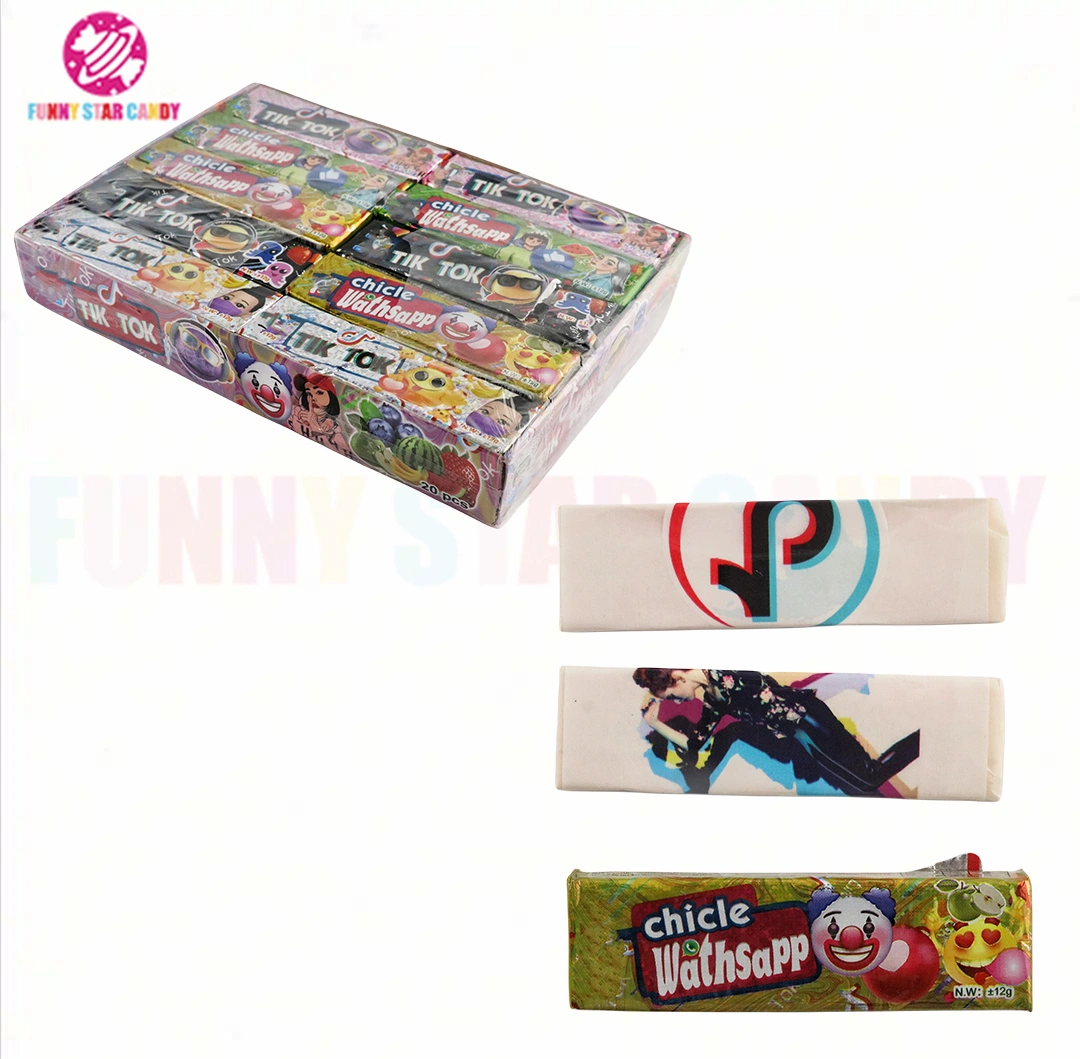 High Quality Cute Cartoon Chewy Bubble Gum Candy