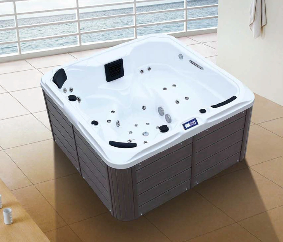 Bathtub 3 People Massag Hot Tub Pool Sexi Massg Outdoor SPA Bathtub