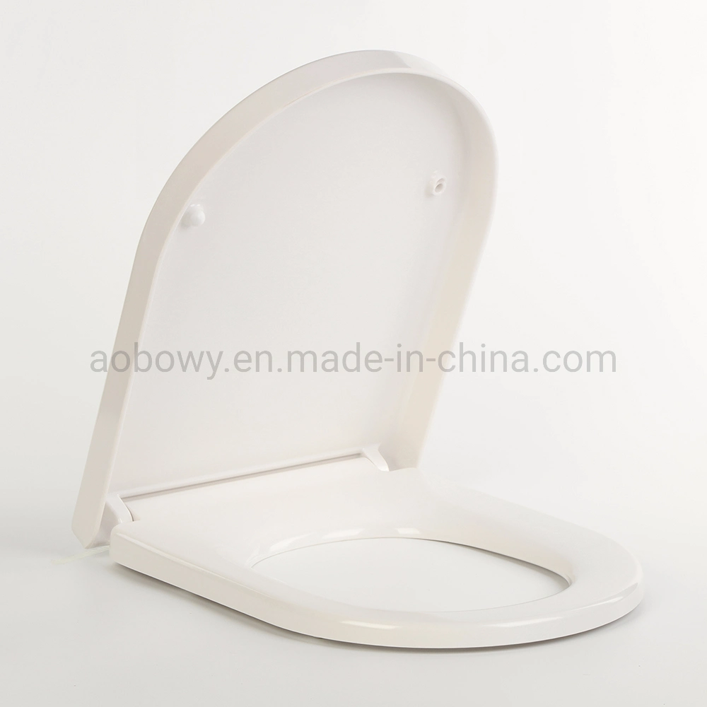 Быстроустанавливаное сиденье для унитаза европейского размера D-образной формы, санитарное оборудование (Au108)