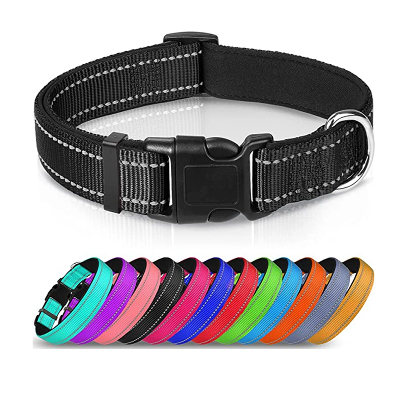 Luxury Custom Logo Durable Soft Recycled Dog Chain Training Collars Set Reflective Safety Pet Collar for Dog