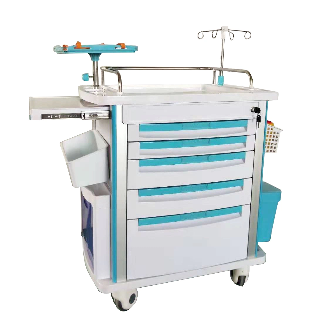 Senior Medical Nursing Crash Cart Hospital Furniture Medical Cart