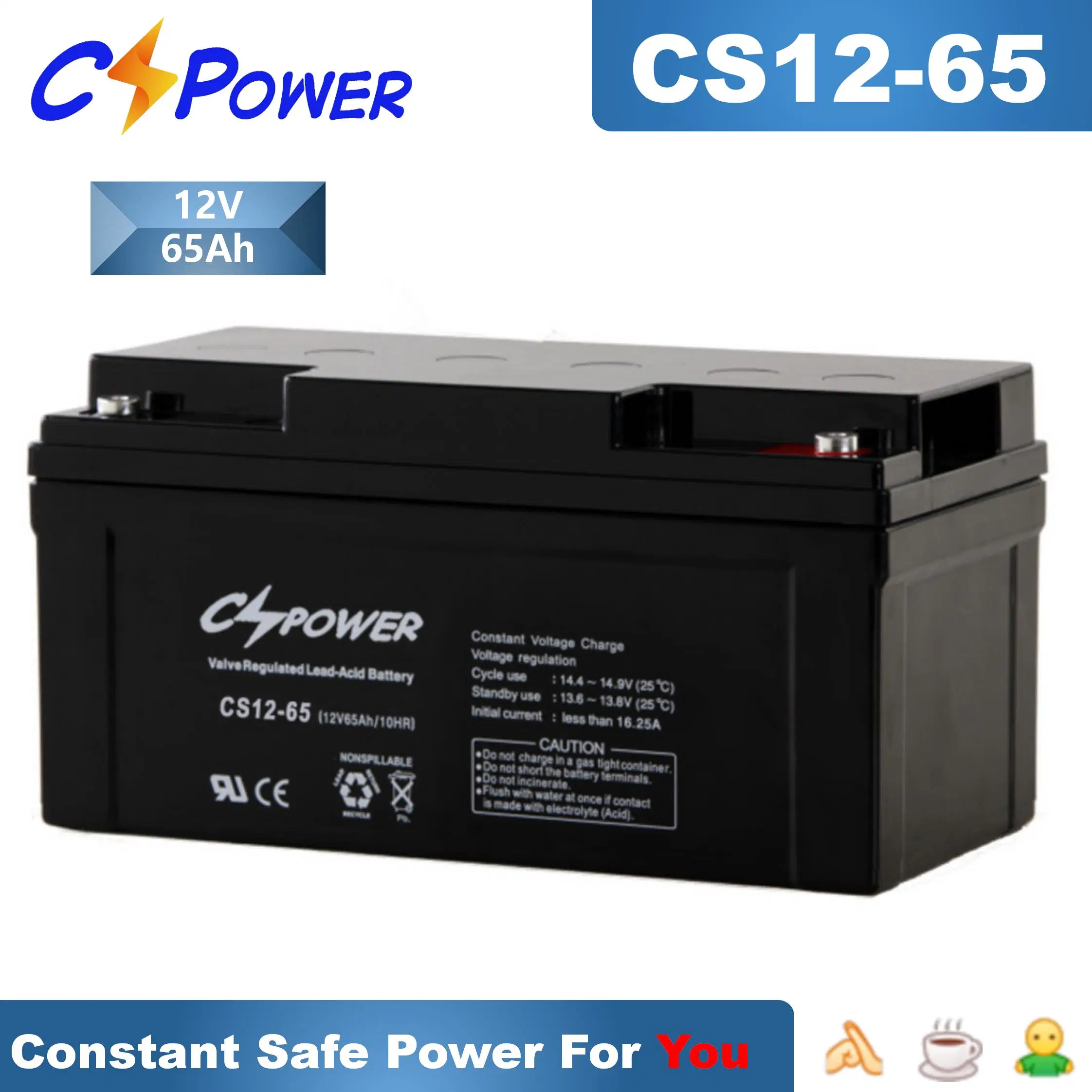 Cspower IEC-Approved 12V 200ah Accumulators/12V-48V-Solar-Lead-Acid-Battery/UPS-Backup -Battery/Maitnenace-Rechargeable-Acid-Batteries/Energy-Storage-Batterycsl