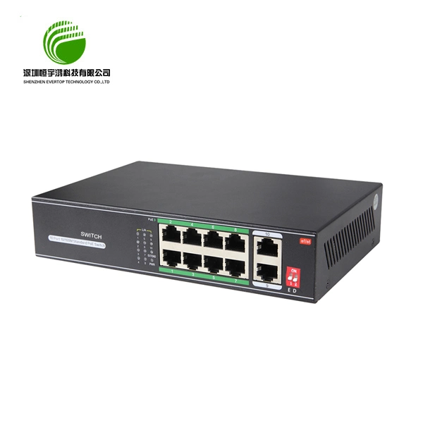 Commutateur réseau Fast Ethernet de bureau 10/100 Mbit/s pour réseau IP CCTV Caméras