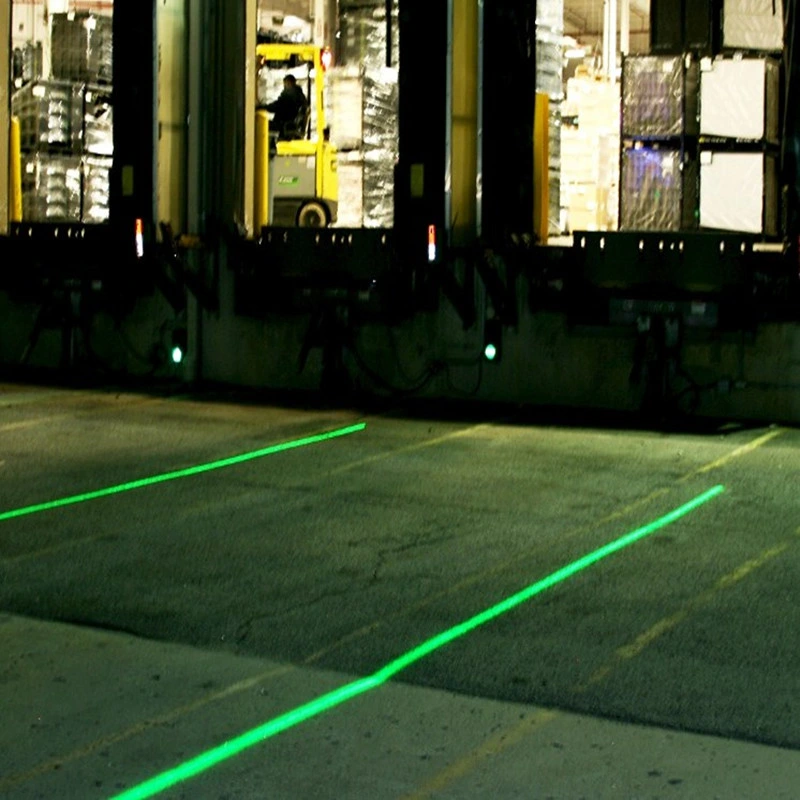 80-230V Entrepôt Trottoir Vert Industriel Projecteur de Marquage au Sol Laser Virtuel Ligne Lumière