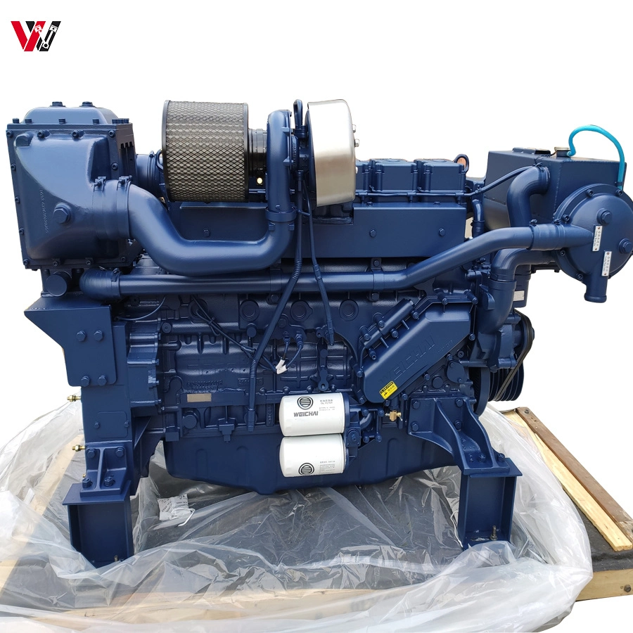 Water Cooled 6 Cylinder Weichai Wp6c Wp6c165-18 Marine Diesel Engine in Stock