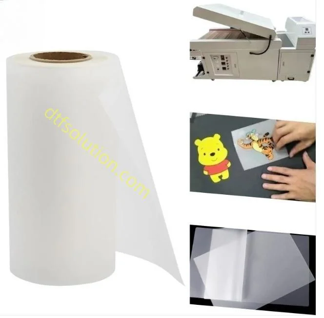 Hot Sale Pet DTF Film Sheet Digital Transfer Film para Transferencia de calor aplicar para Textiles