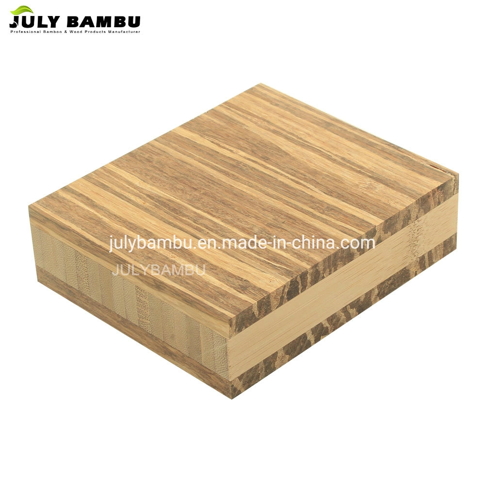 Tiger Strand 3 plis de contreplaqué de bambou pour le mobilier de bois de Bambou durables pour les portes du cabinet
