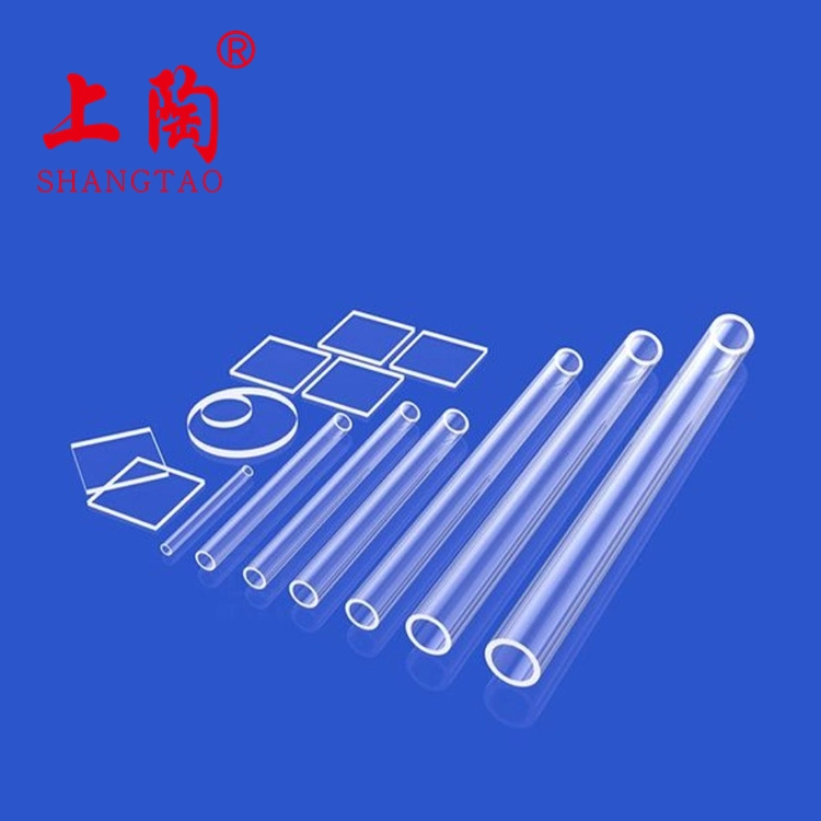 High Purity Quartz Glass Pipe Clear End Open Quartz Test Tube