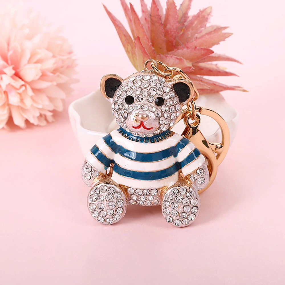 Drilling Bear Alloy Keychain Wholesale/Supplier Cute Accessories Creative Pendant