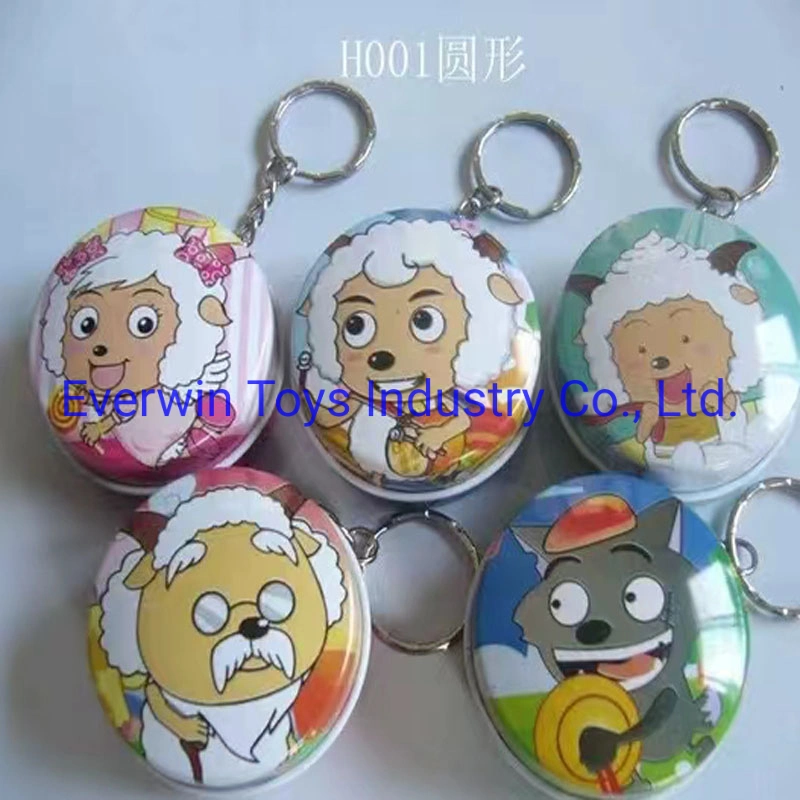 Blind Box Gifts Metal Can with Small Toys Inside Keychain Decoration Surprise Toys