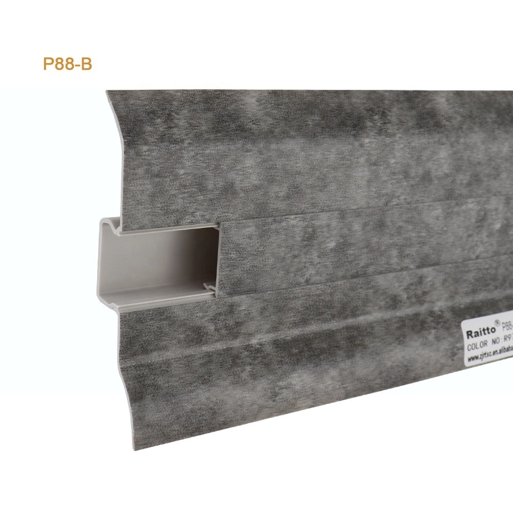 Rt-P88-B, PVC Skirting Board, PVC Baseboard, Vinyl Skirting for Extrusion Profiles