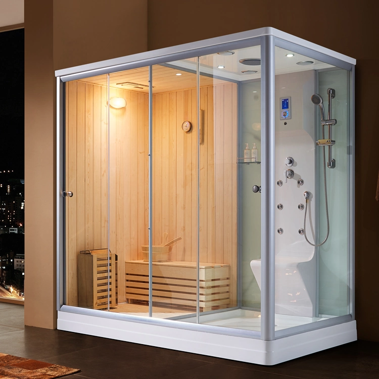 Neues Modell Europa Sauna Kombiniert Feuchte Wärme Nass Massage Dampf Duschbad