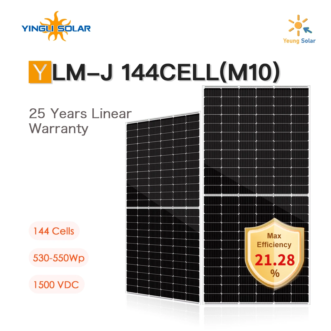 High Efficiency Good Price Yingli 530-550W Mono Perc Solar Panel Solar Module with CE, TUV