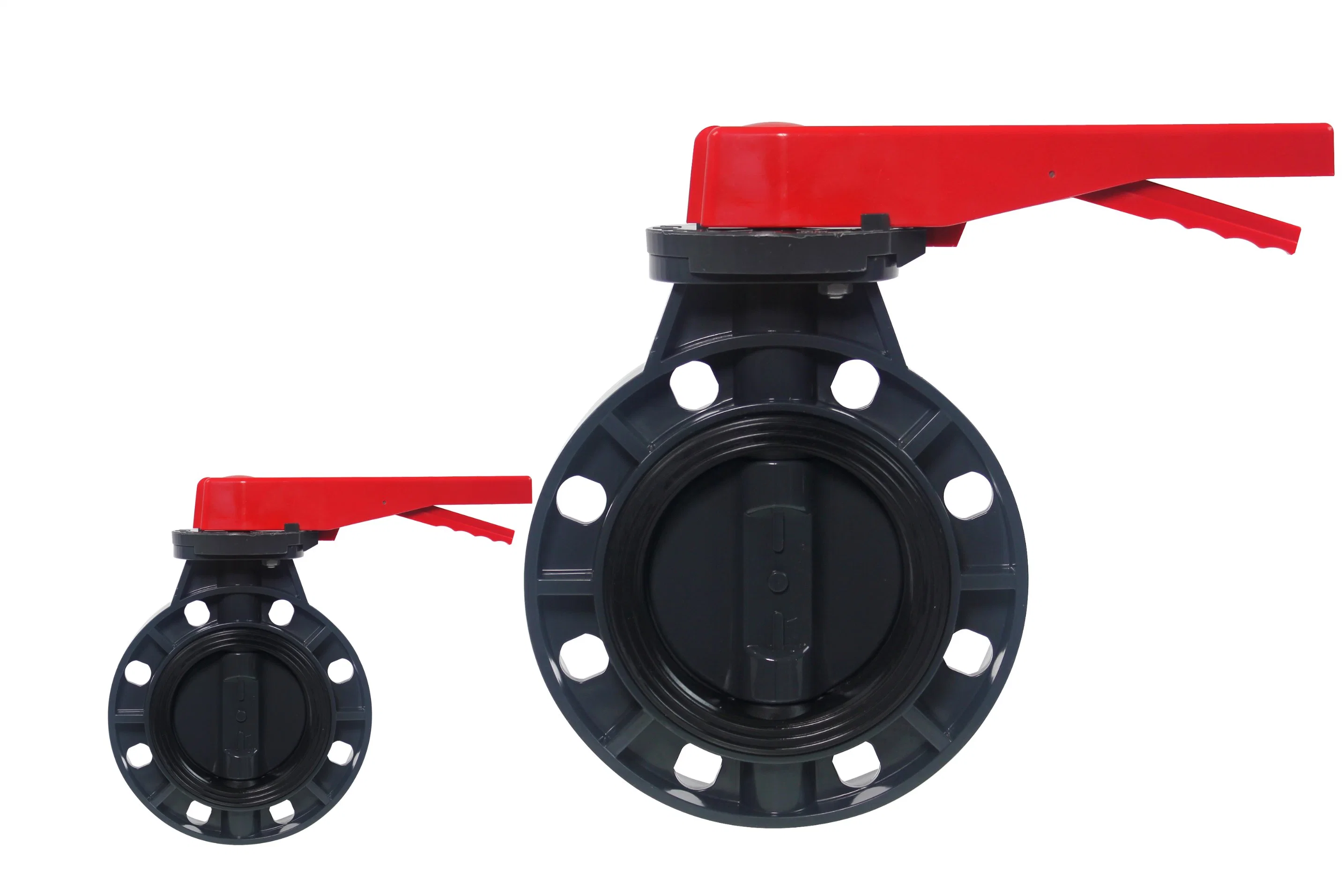 DN65mm 2 1/2'' Plastic PVC Butterfly Valve for Pipe Fittings Water Supply